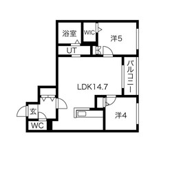 Halenix北円山の物件間取画像